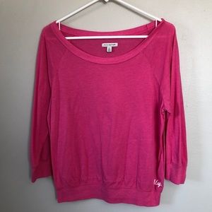 Pink 3/4 sleeve shirt
